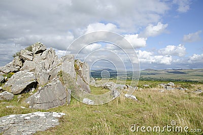 Inland view from the Presell range in Mid wales. Stock Photo