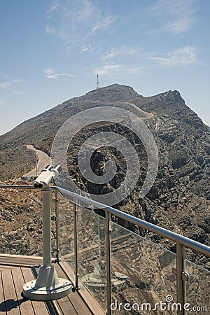 looking over the maoutains Stock Photo