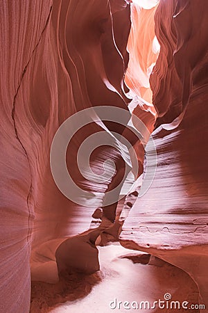 Looking through Antelope Canyon slot canyon Stock Photo