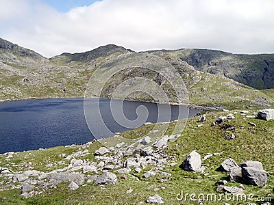 Looking to Levers Water, Consiton Stock Photo
