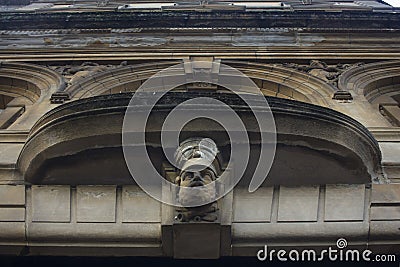 Sculptural details on a Georgian era building. Stock Photo