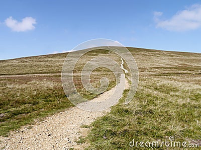 Looking up path to Stybarrow Dodd, Lake District Stock Photo