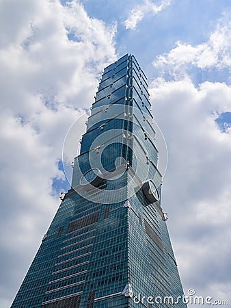 Looking up the Taipei 101 Editorial Stock Photo