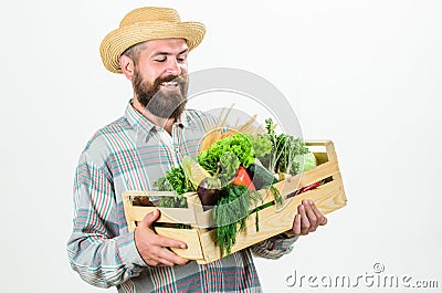 Looking at vegetables. seasonal vitamin food. Useful fruit and vegetable. organic and natural food. happy halloween Stock Photo