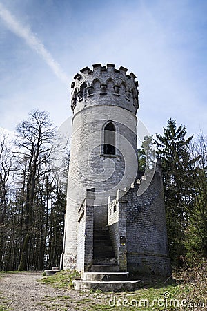 Lookout Ded with blue sky background near Beroun Czech republic Stock Photo