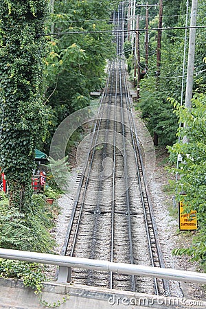 Lookout Mountain Incline Railway, Chattanooga, TN Stock Photo