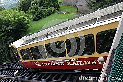 Lookout Mountain Incline Railway, Chattanooga, TN Editorial Stock Photo