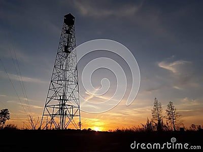 Lookout over the skies Stock Photo