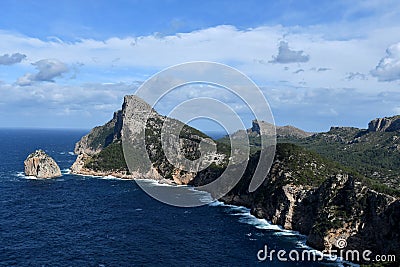 Viewpoint at Mirador es Colomer, Mallorca Stock Photo