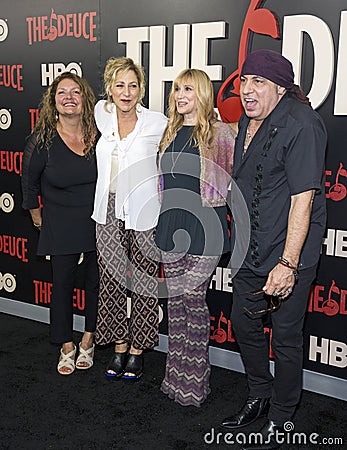 Aida Turturro, Edie Falco, Maureen Van Zandt, and Steven Van Zandt Editorial Stock Photo