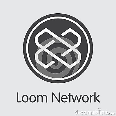 LOOM - Loom Network. The Icon of Money or Market Emblem. Vector Illustration