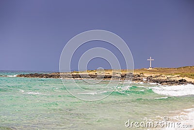 Looming storm at sea, autumn mood from Apulia Stock Photo