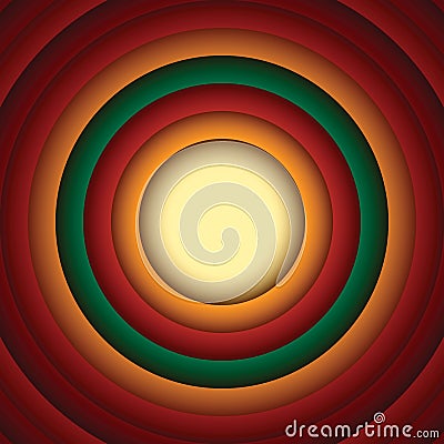 Looney tunes style Circle Abstract Background Vector Illustration