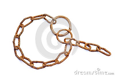 A loop of a chain Stock Photo
