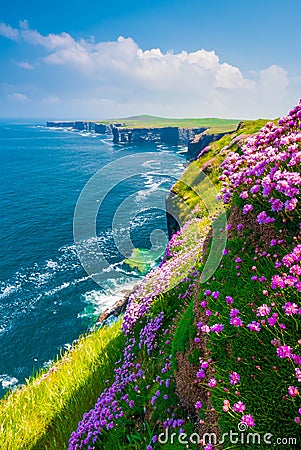 Loop head cliffs, Co. Clare, Ireland Stock Photo