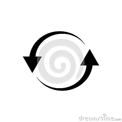 Loop repeat reload icon vector for graphic design, logo, web site, social media, mobile app, ui illustration Cartoon Illustration