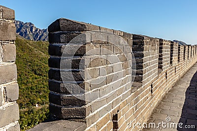 Loophole in the great wall of china Stock Photo