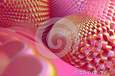 looping animation of abstract spheres, constantly shifting in size and position, with a subtle Stock Photo