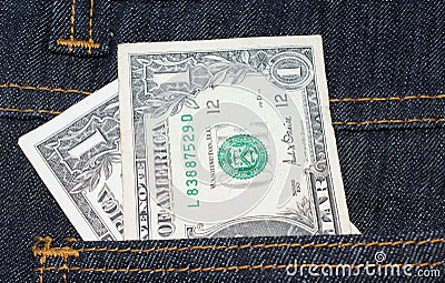 Loose Change Pocket Money Concept Stock Photo