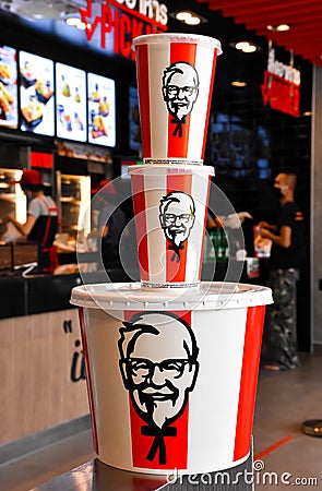 KFC Fast Food Restaurant Kentucky Fried ChickenKFC. Editorial Stock Photo