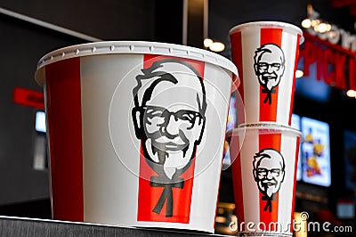 KFC Fast Food Restaurant Kentucky Fried ChickenKFC. Editorial Stock Photo