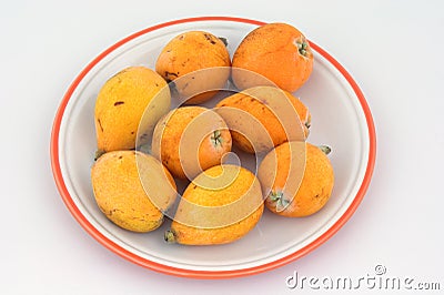 Loquat fruit Stock Photo