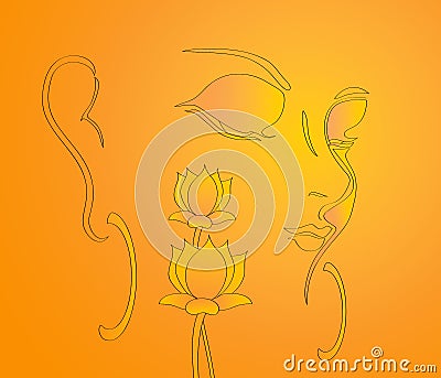 Lord buddha Illustration Stock Photo