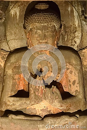 Lord Buddha in posture of meditation Stock Photo