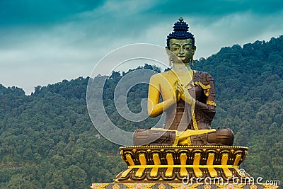 Lord Buddha, at Rabangla , Sikkim , India Stock Photo