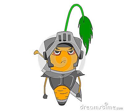 Lord Carrot Vector Illustration