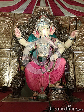 Lord Ganesha in India festivals Stock Photo