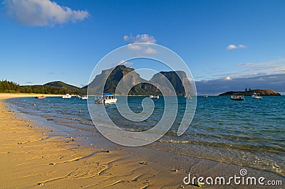 Lord Howe Island Lagoon Stock Photo