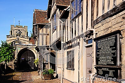 Lord Leycester Hospital, Warwick. Stock Photo