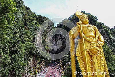 Lord Murugan statue in Batu Caves, Kuala Lumpur Stock Photo