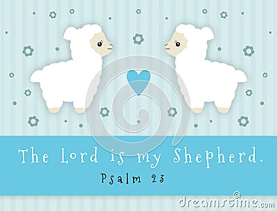 The Lord Is My Shepherd Stock Photo