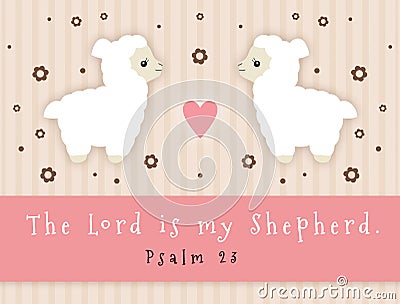 The Lord Is My Shepherd Stock Photo