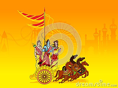Lord Rama,Laxmana and Sita Vector Illustration