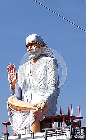 Lord sai baba idol at banaganapalle ,AP Editorial Stock Photo