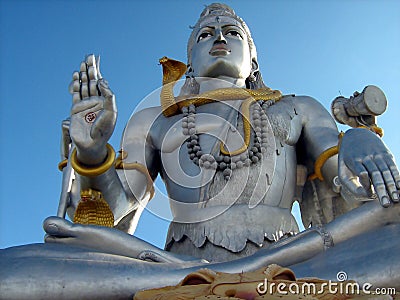 Lord Shiva idol close up Stock Photo