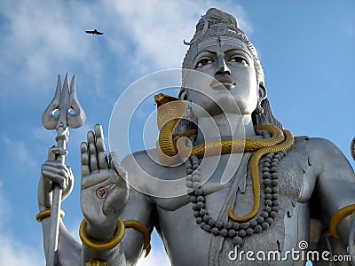 Lord Shiva idol close up Stock Photo