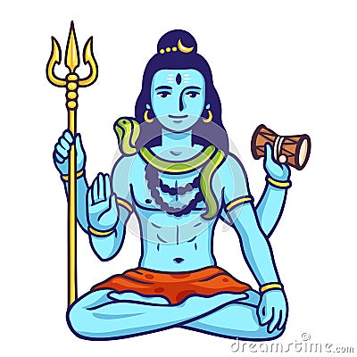 Lord Shiva illustration Vector Illustration