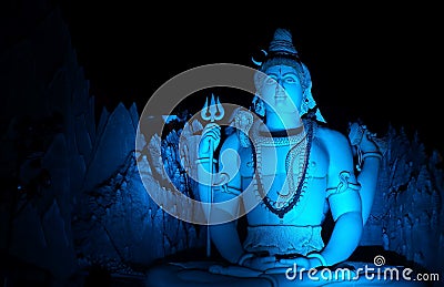 Lord Shiva's Statue at Murugeshpalya,Bangalore,India Stock Photo