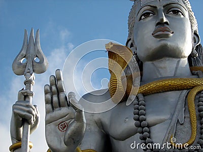Lord Shiva statue close up Stock Photo