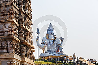 Lord Shiva Statue in Murudeshwar, Karnataka, India Stock Photo