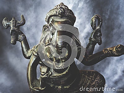 Lord of success,ganesha statue Stock Photo