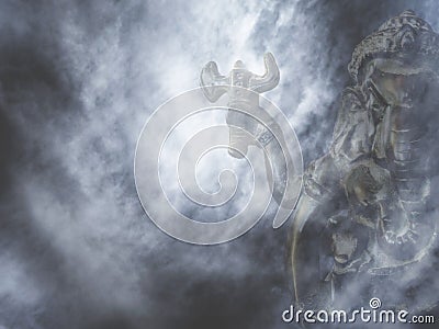 Lord of success,ganesha statue Stock Photo