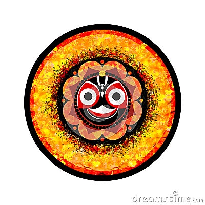 Lord of the Universe - Hindu God Shree Jagannatha Mahaprabhu Stock Photo