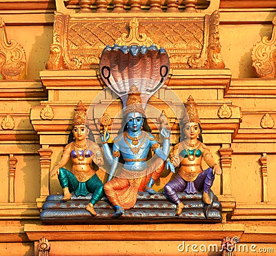 Lord Vishnu statue Stock Photo