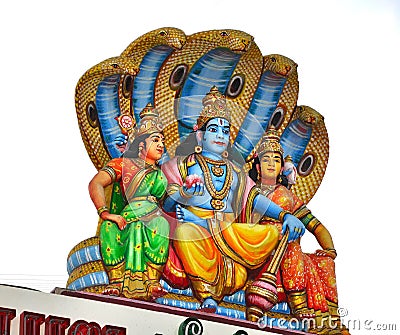 Lord Vishnu Temple Stock Photo