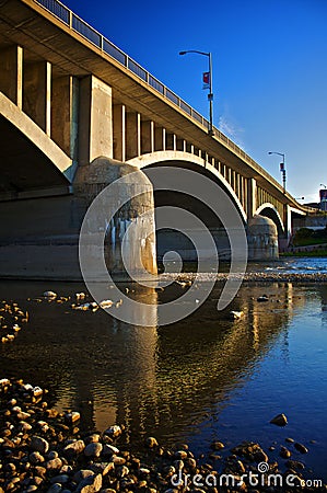 Lorne Bridge in Brantford, Ontario, Canada Stock Photo